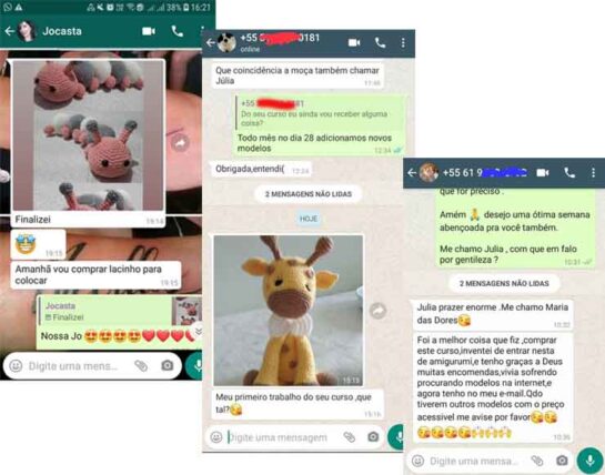 Amigurumi depoimentos